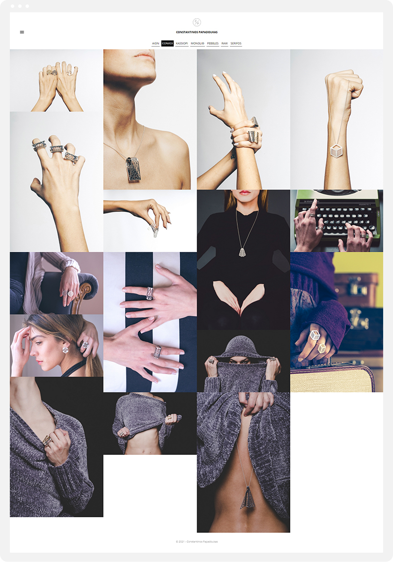 Web site design for Constantinos Papadoukas